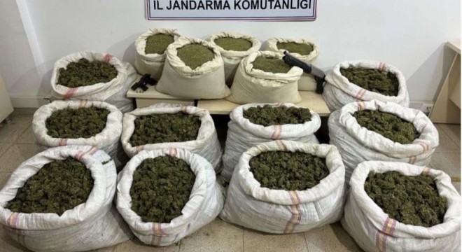 163 kilo toz esrar ele geçirildi