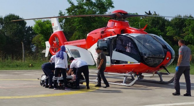 Ambulans helikopterler imdada yetişti