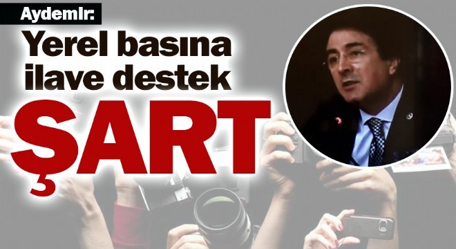 Aydemir: Yerel basına ilave destek şart