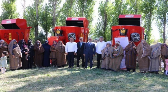 Kadın çiftçilere makine ve ekipman desteği