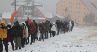 Palandöken zirvesinde milli coşku