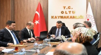 Çelik'ten Vali Çiftçi'ye Oltu brifingi
